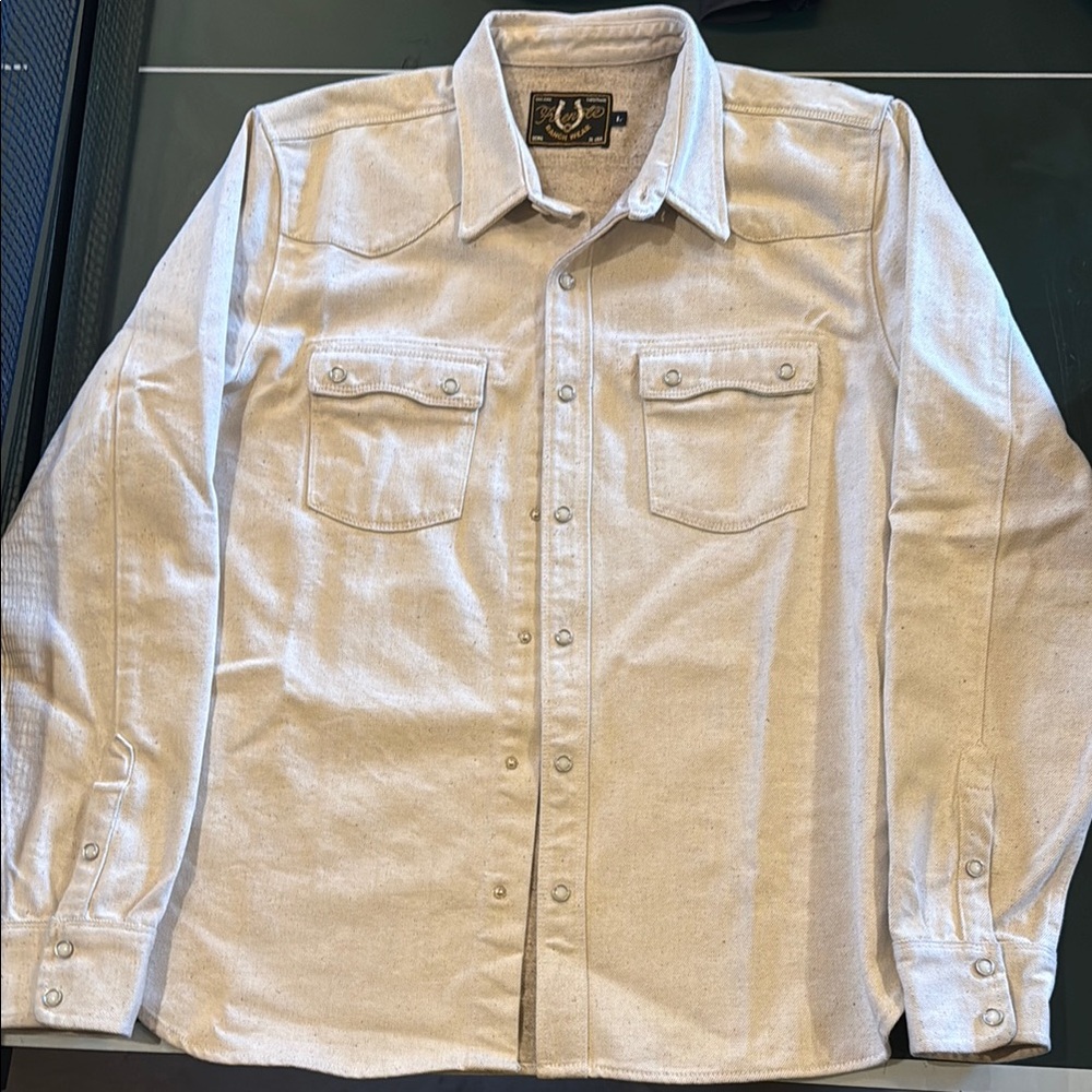 Men's Cream Shirt Jacket